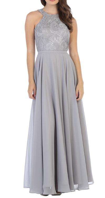 Dress High Neck Lace
