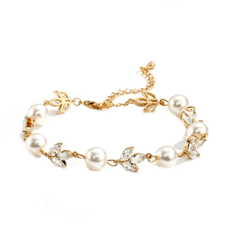 Armbånd "Shimmer Pearl Gold"
