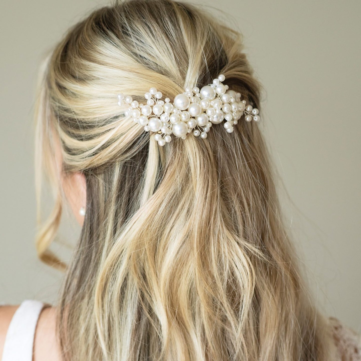 Hårclip Pearl Blossom "Pearl Cluster Clip"