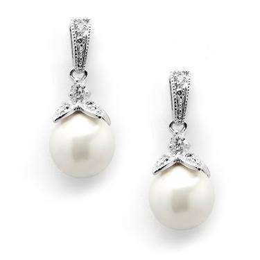 Vintage Classic Pearl Earring - Pearl/Silver
