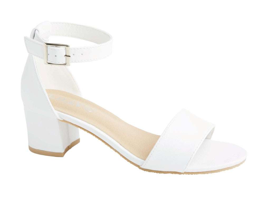 Ankle Strap Classic Sandal 5,5 cm - White 38