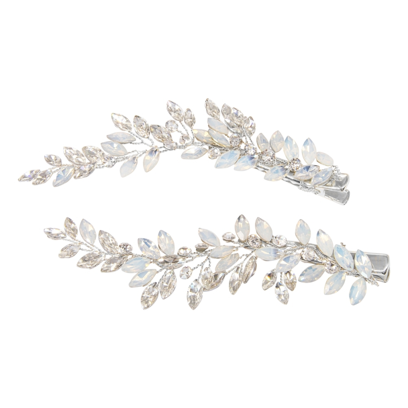 Hårclip "Radiance hair Clip" Pair - Silver