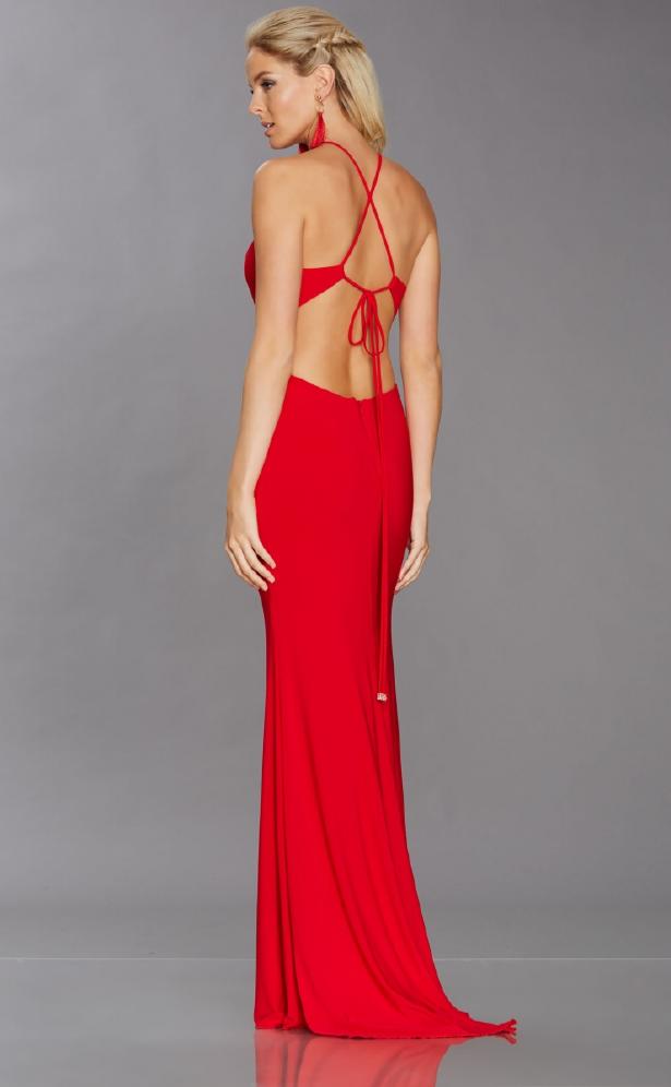 Selskapskjole Detailed Back - Red 8