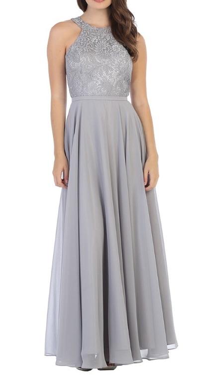Dress High Neck Lace