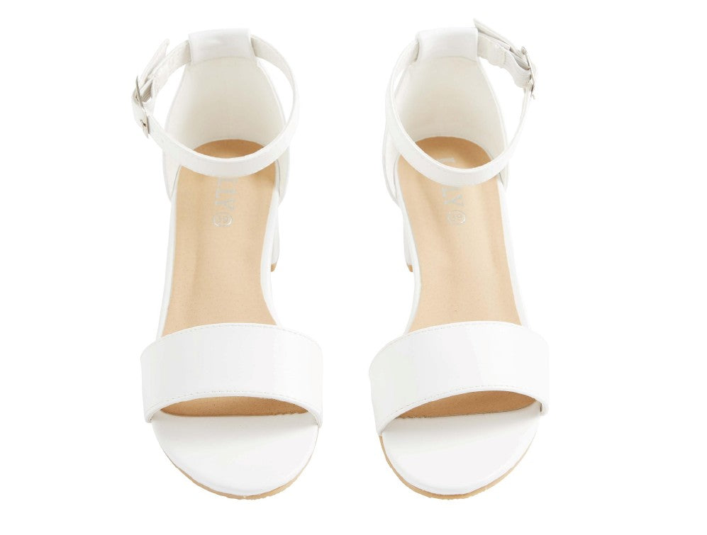 Ankle Strap Classic Sandal 5,5 cm - White 38
