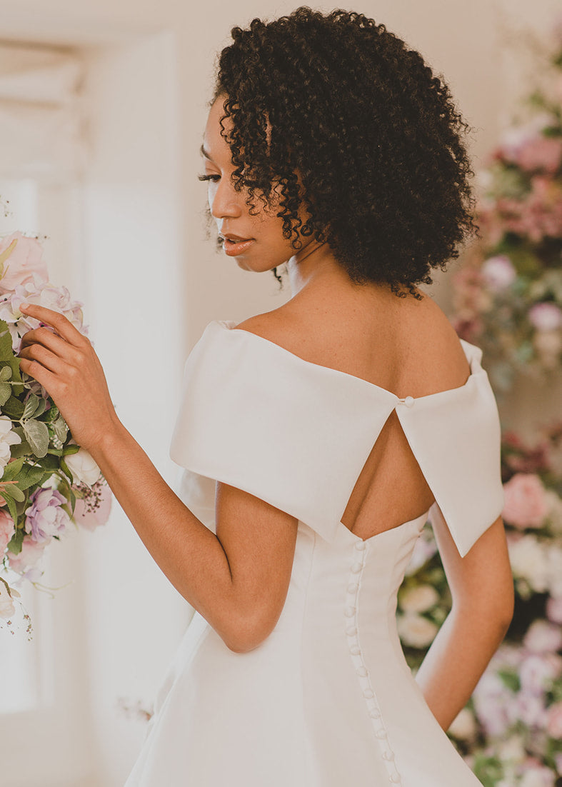 Top "Bardot detachable Collar"