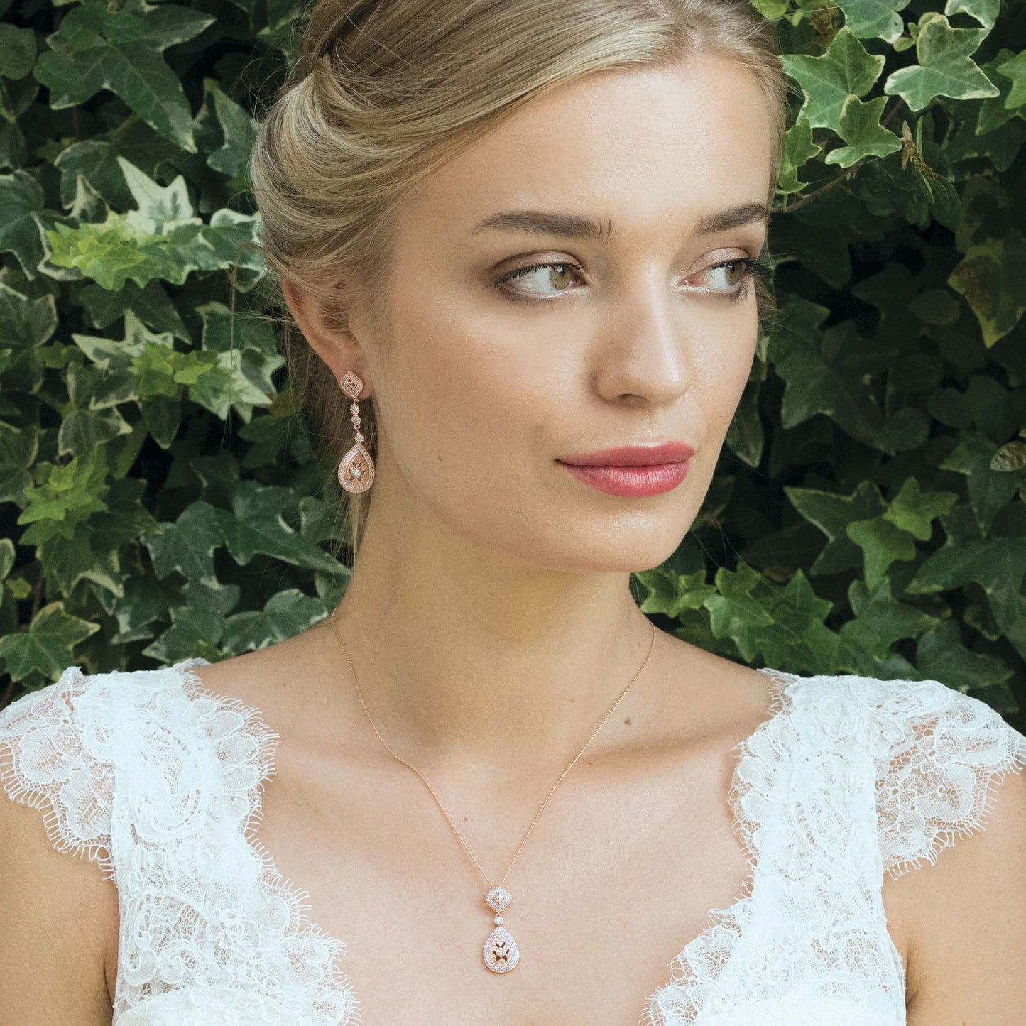 Øredobber "Moonstruck Rose Gold"