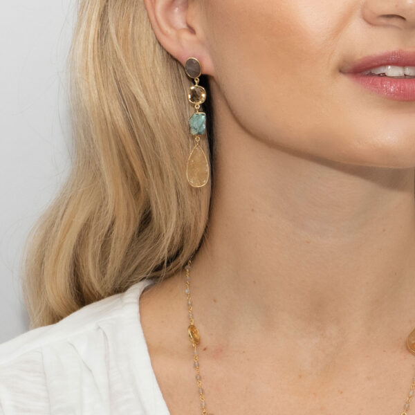 Øredobber Sahara Sun - Gold