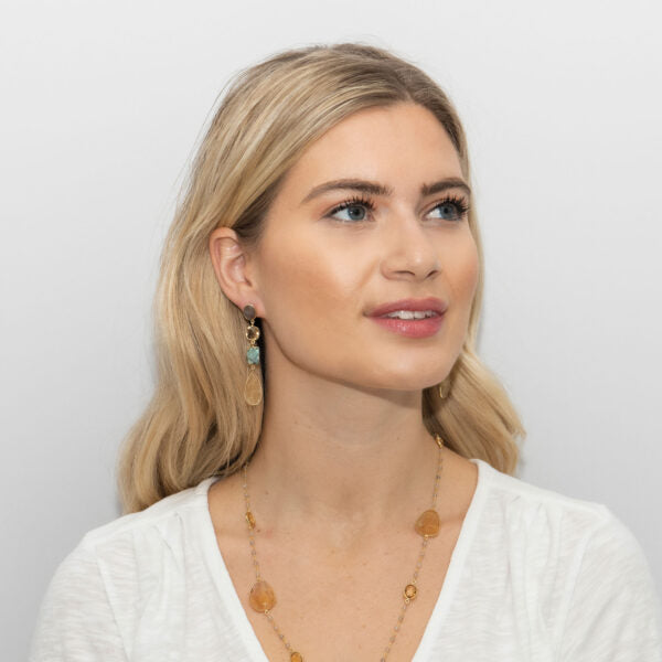 Øredobber Sahara Sun - Gold