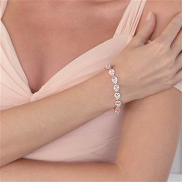 Framed Pear Stone Bracelet