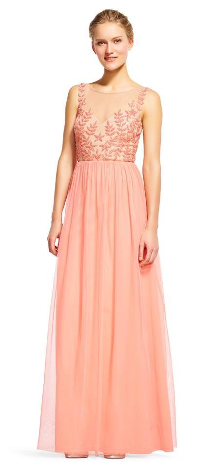 Selskapskjole Beaded Tulle Illusion