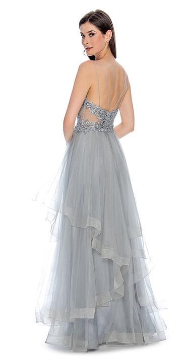 Multi Layered Embroidered Sparkle Top