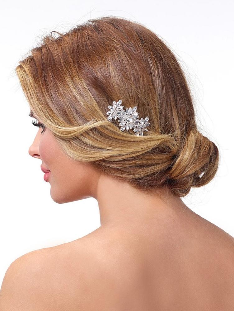 Crystallize Hair Clip - Silver