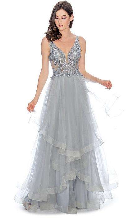 Multi Layered Embroidered Sparkle Top