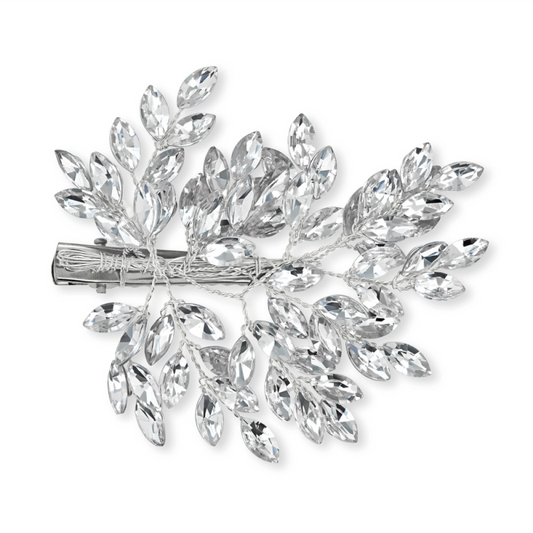 Ainty Flower Hair Clip - Silver