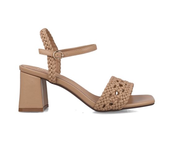 Selskapssko Suede Nude Sandal Diamond