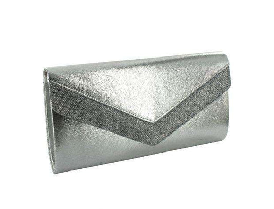 Selskapsveske Large Hardcase Envelope - Silver Metallic