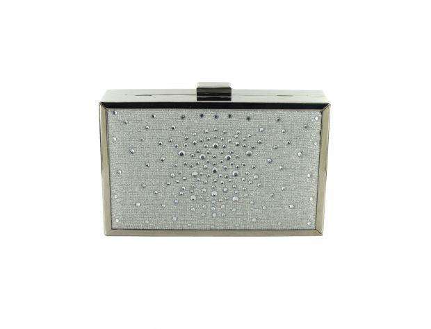 Selskapsveske Box Rhinestone Clutch 16x3.5x10cm