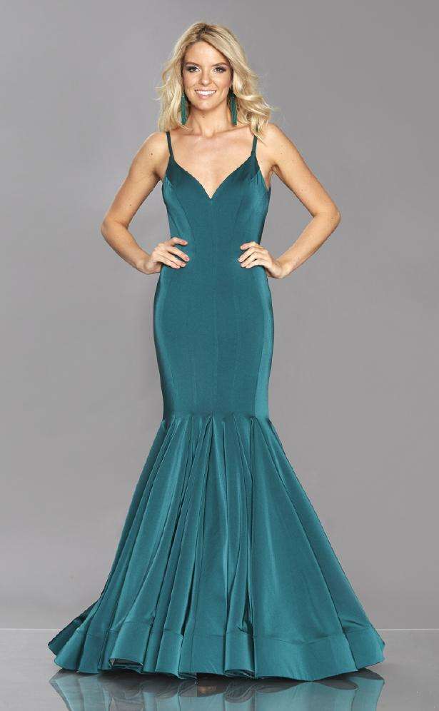 Evening Dress Shiny Mermaid - Green 6