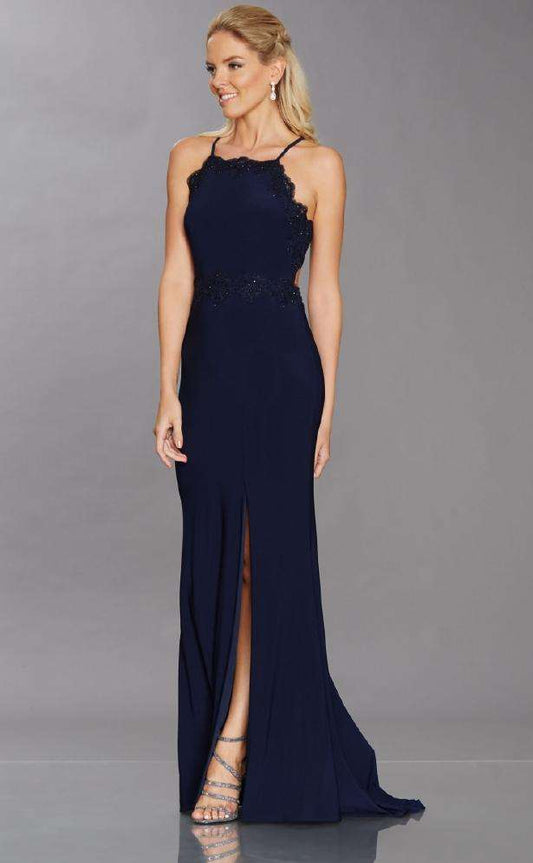 Selskapskjole Lace Cut Detail - Navy 10