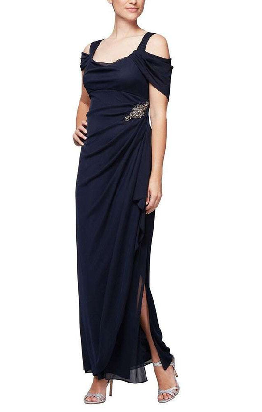 Off-Shoulder Drape Dress