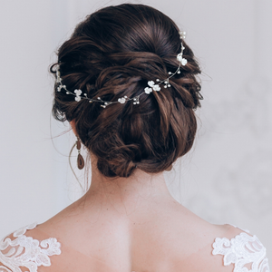 Dainty Floral Hair Vine - Gold