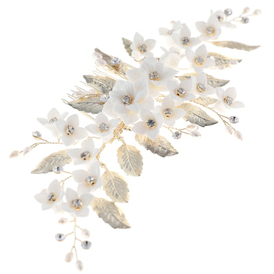 Hårpynt "Adorn Flower Gold"
