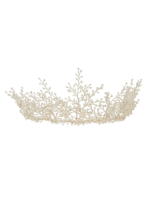 Tiara "Small Pearl Branches"