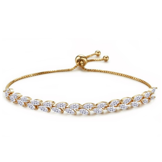 Armbånd "Leaf Adjustable Silver"