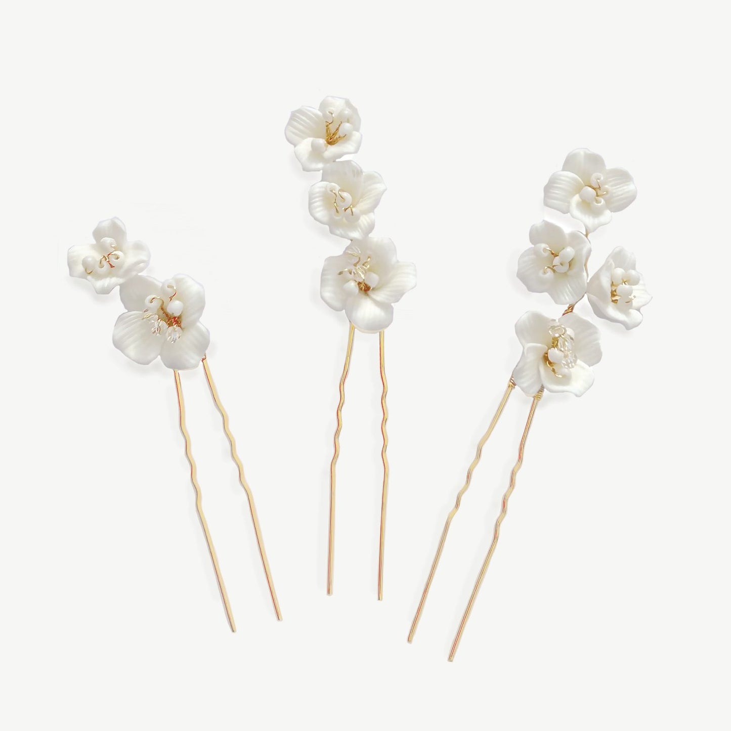 Hårpin Fleur Hairpin Set "Ceramic Floral Hairpin"