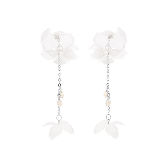 Øredobber "Ivory Flowers Gold"