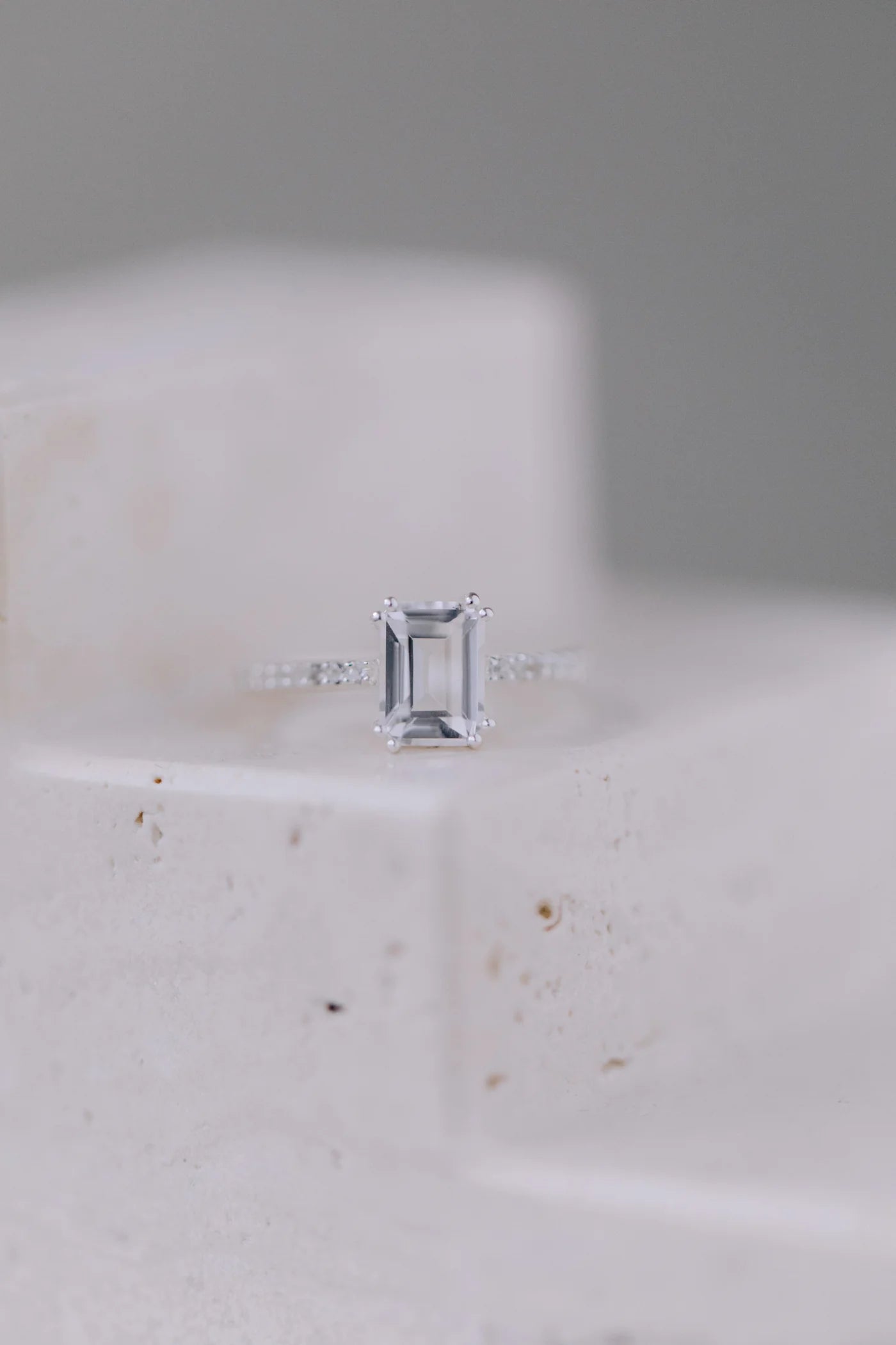 Ring "New York White Topaz Silver"