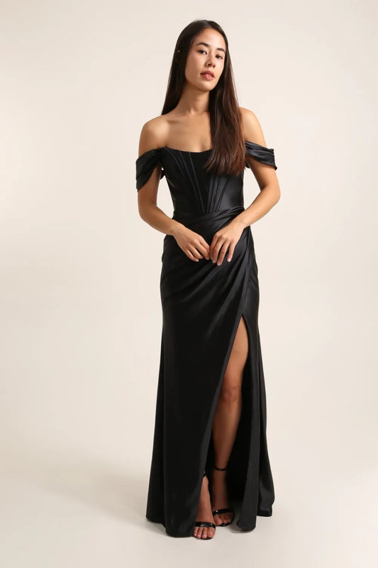 Selskapskjole "Off Shoulder Corset" Black