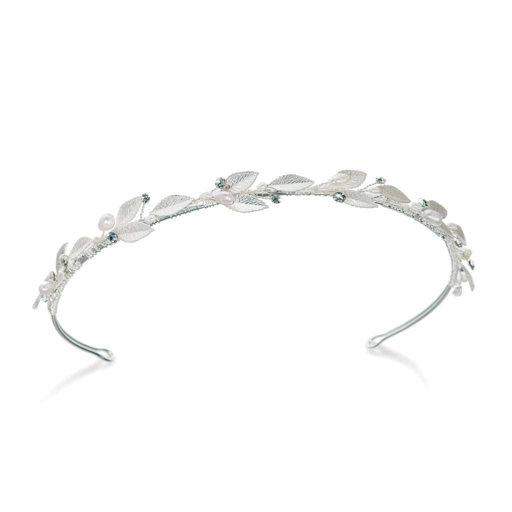 Tiara/Hårbøyle "Pearl Dream Silver" - Silver