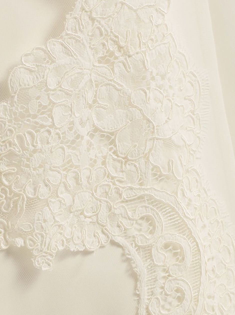Brudeslør "Wide Vintage Lace" 280cm