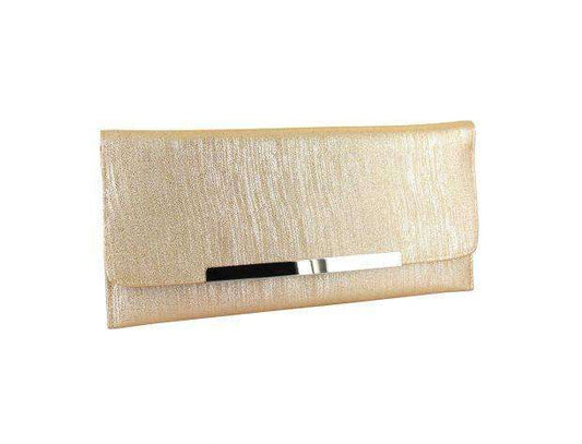 Selskapsveske Wide Envelope Glitter - Rosegold/Multi
