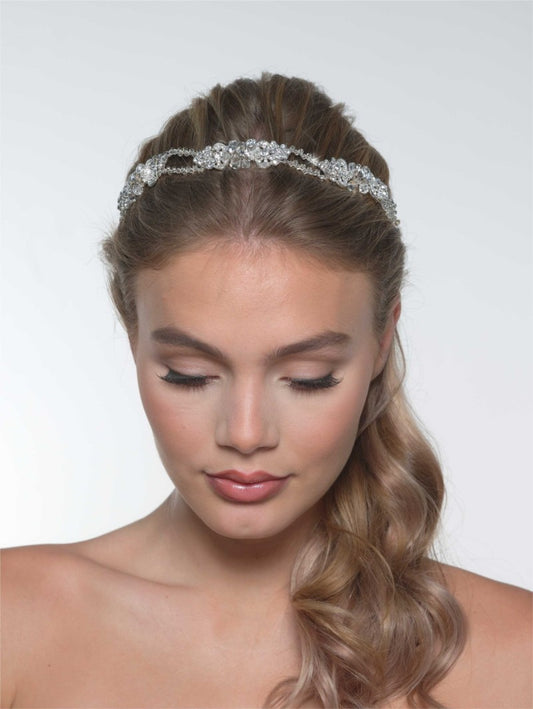 Tiara "Rhinestones & Crystals Silver"