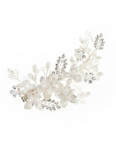 Last inn bildet i Galleri-visningsprogrammet, Hårpynt Pearl &amp; Crystal Clip Silver