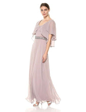 Last inn bildet i Galleri-visningsprogrammet, Chiffon Arm Sparkle Belt Dress - Pale Blush 12