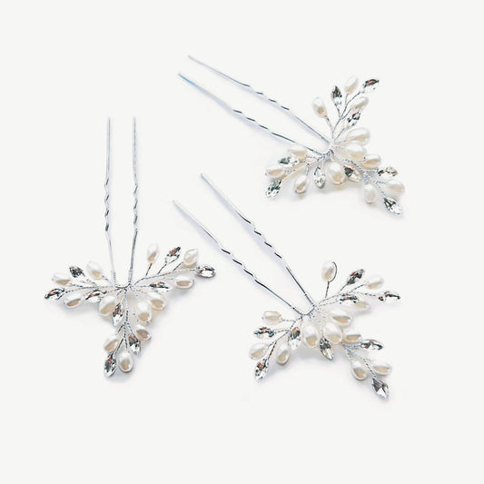 Hairpin Cosmos Set "Crystal Pearl Hairpin"