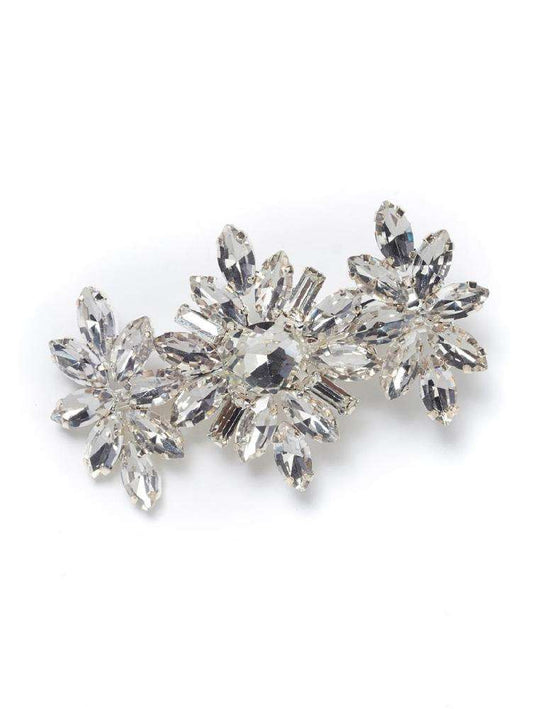 Crystallize Hair Clip - Silver