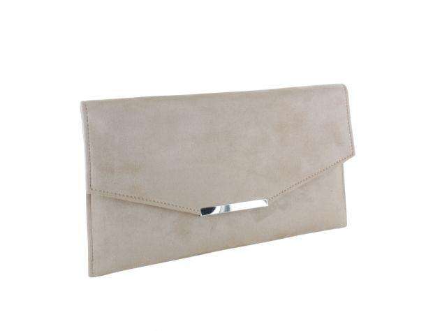 Selskapsveske Clutch Envelope Faux Suede 28x2x17cm