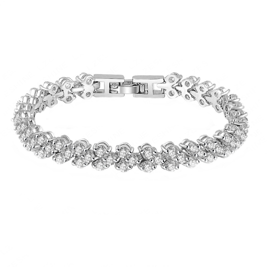 Armbånd "Chic Crystal Clear Silver"
