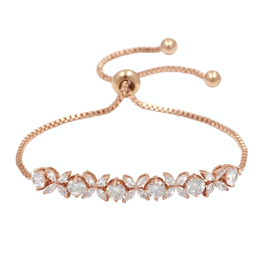 Armbånd "Chic French Crystals Rose Gold"