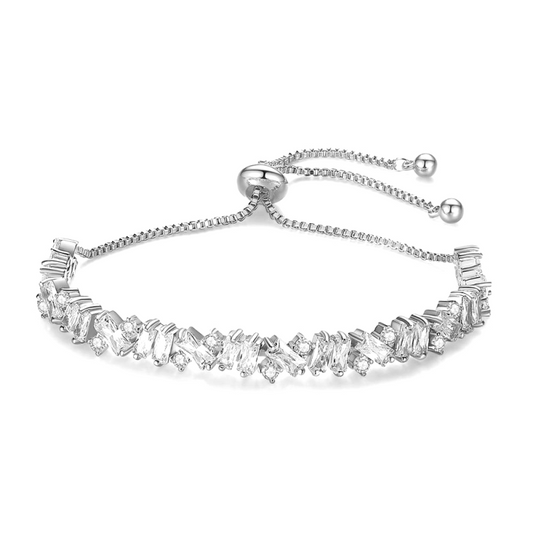 Armbånd "Pearl Sparkle Silver"