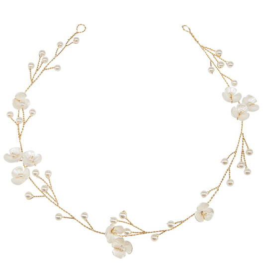 Hårpynt "Luxe Floral Hair Vine" Gold
