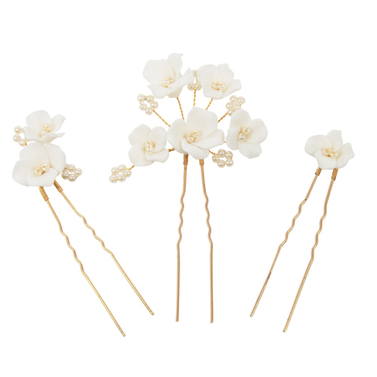 Hårpynt "Allure Hair Pin Set Gold"