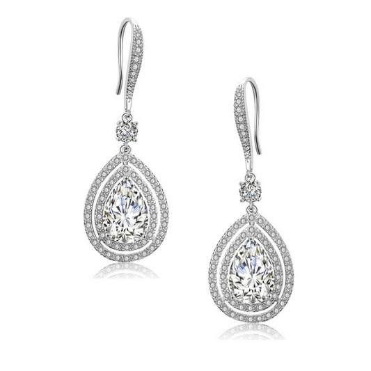 Chic Starlet Earrings - silver