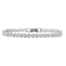 Last inn bildet i Galleri-visningsprogrammet, Shimmering Crystal Bracelet Silver - Silver