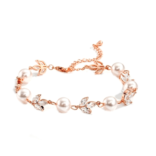 Armbånd "Shimmer Pearl Rose Gold"